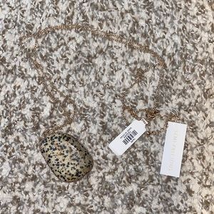 Necklace with spotted stone
